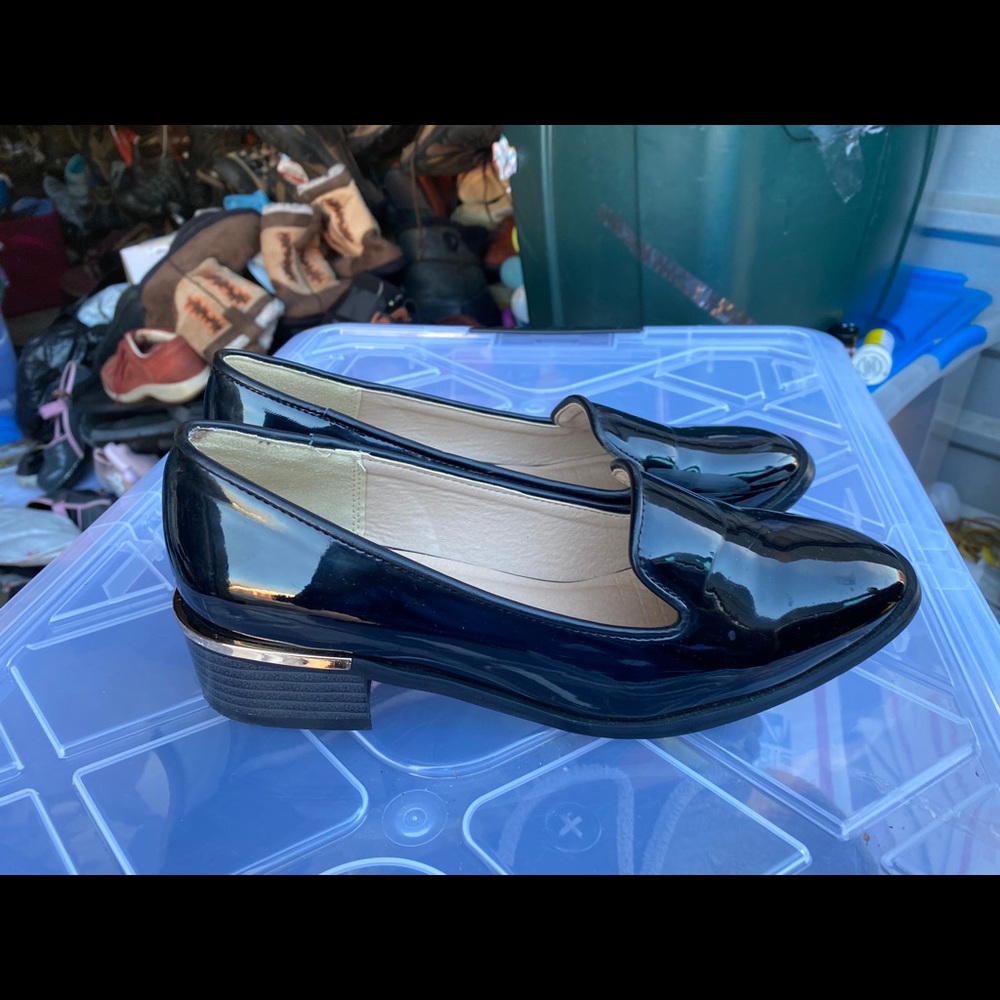 Rosa Rosa Black Shinnies Slip On Wedge Shoes S 9.5 - Picture 9 of 11